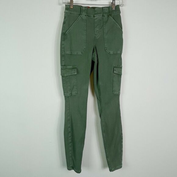 Spanx NWT Stretch Twill Ankle Cargo Pant 20311R Green Size S (46) - Picture 3 of 8